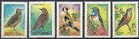 Почтовая марка № 221-225. Певчие птицы России